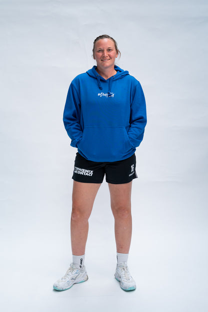 Hoody #diehsg royalblau